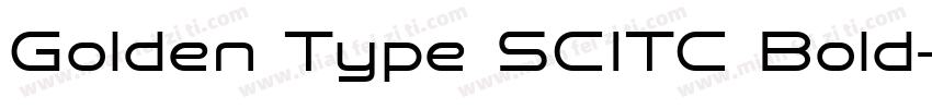 Golden Type SCITC Bold字体转换